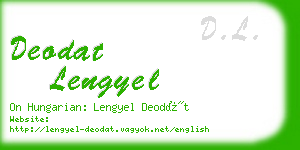 deodat lengyel business card
